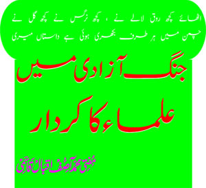 جنگ آزادی میں علماء کا کردار